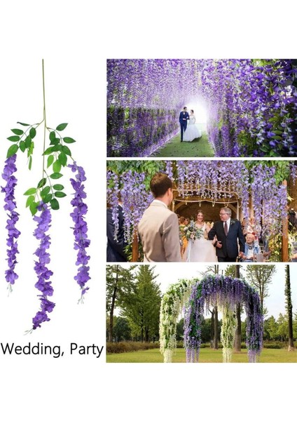 Yapay Sarkan Akasya Çiçeği 100 cm Mor 12 Li Paket Akasya 12Lİ fiyatları