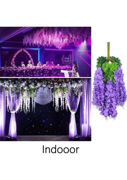 Yapay Sarkan Akasya Çiçeği 100 cm Mor 12 Li Paket Akasya 12Lİ indirimleri