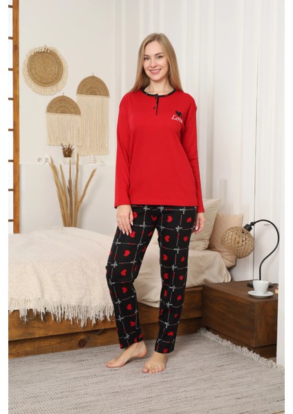 Desenli Kadın Pijama Takımı 10093 fiyatları