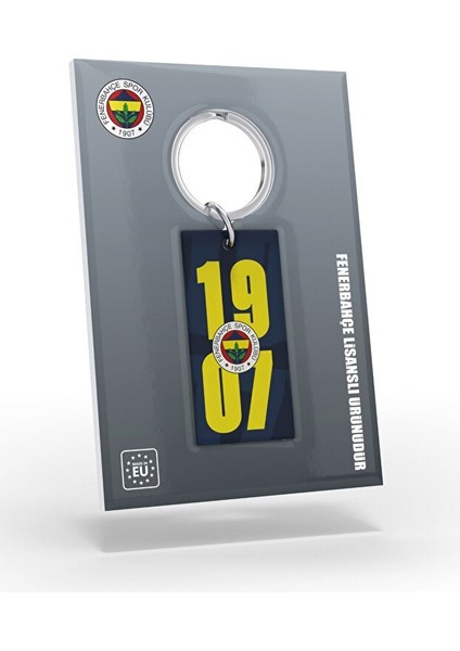 Lisanslı 6 Renk Logolu Lacivert T-Shirt ve Sarı-Lacivert 1907 Yazılı Anahtarlık