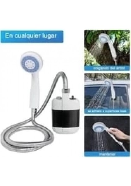 Taşınabilir Şarjlı Seyyar Duş Seti ( Pompa - Hortum - Duş Başlığı ) modelleri