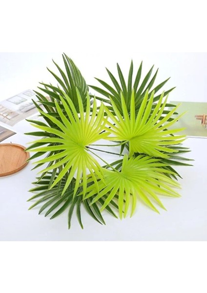 Yapay Çiçek Yelpaze Palmiye Tozlu 21 Yapraklı 7dal Demet 50*40CM Salon Çiçeği Yapay Bitki fiyatları