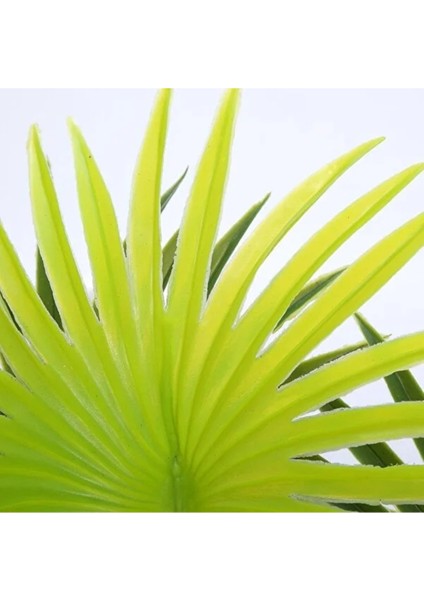 Yapay Çiçek Yelpaze Palmiye Tozlu 21 Yapraklı 7dal Demet 50*40CM Salon Çiçeği Yapay Bitki indirimleri