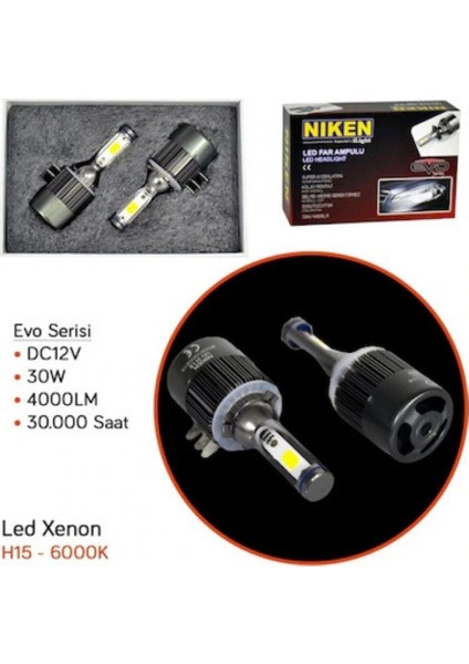 Evo Serisi LED Xenon H15 Far Ampulü fiyatları