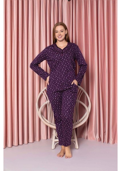 Desenli Kadın Pijama Takımı 3021