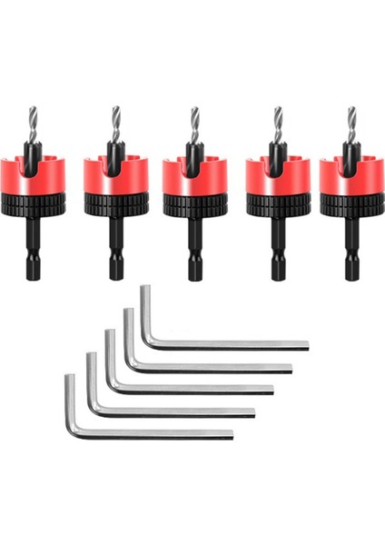 5pcs 8mm Shank Countersunk Matkap Bit Ahşap Yönlendirici Bit Çekirdek Sınırlayıcı Matkap Bitleri Delik Açıcı Yönlendirici Bit (Yurt Dışından)