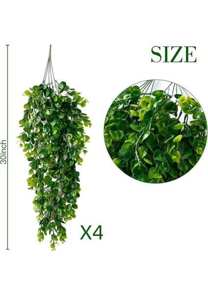 Yapay Çiçek Sarkan Şimşir Okaliptus Yapay Sarmaşık 2 Adet fiyatları