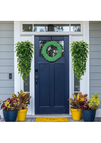 Yapay Çiçek Sarkan Şimşir Okaliptus Yapay Sarmaşık 2 Adet modelleri