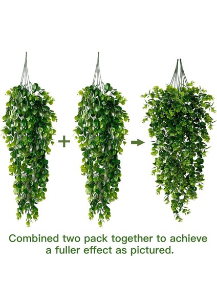 Yapay Çiçek Sarkan Şimşir Okaliptus Yapay Sarmaşık 2 Adet fırsatları