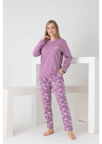 Desenli Kadın Pijama Takımı 3101 fiyatları