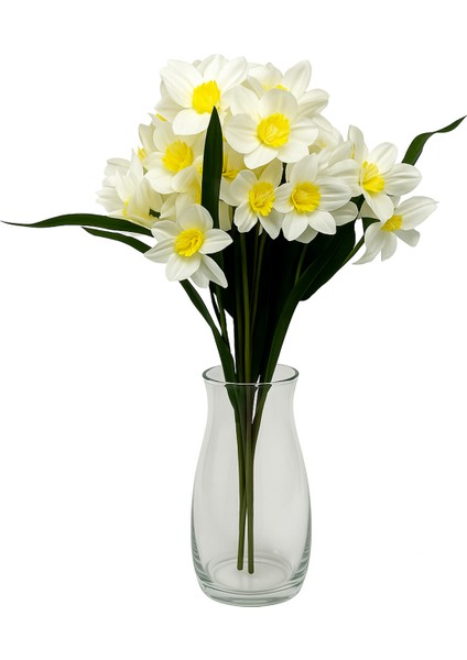 Yapay Çiçek Nergis Demeti 5 Dal 50 cm Beyaz fiyatları