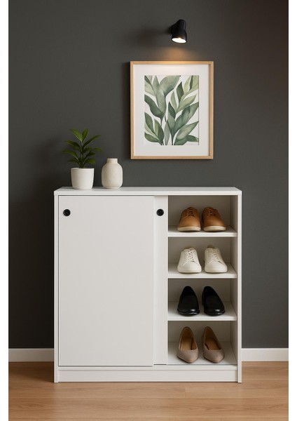 Sürgü Kapaklı Çok Amaçlı Dolap&ayakkabılık