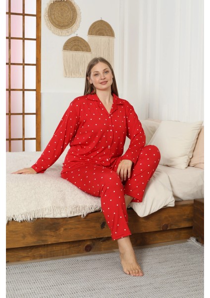 Desenli Kadın Pijama Takımı 3397