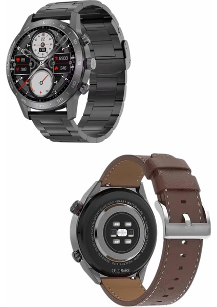 Erkeklere Özel Akıllı Saat Çelik Kordon Bluetooth Bağlantılı Ios ve Android Uyumlu