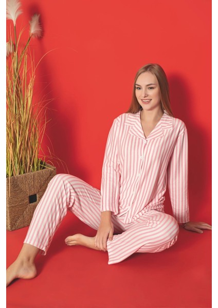 Desenli Kadın Pijama Takımı 1355