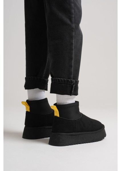 Nadia Kadın Siyah Kışlık Içi Kürklü Kalın Taban Bot fırsatları