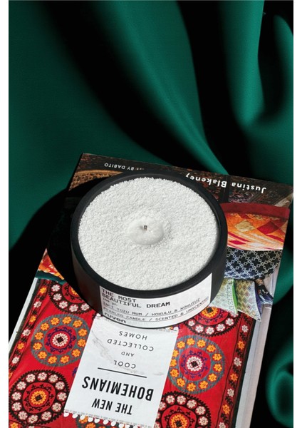 Dekoratif Beton Taş 'the Most Beautıful Dream' 150 gr Kokulu Inci Tozu Mum