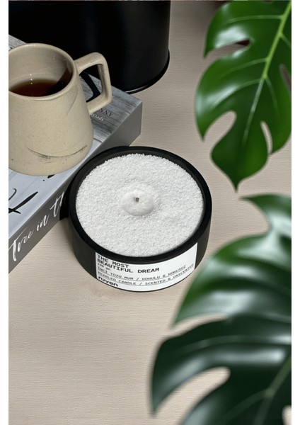Dekoratif Beton Taş 'the Most Beautıful Dream' 150 gr Kokulu Inci Tozu Mum modelleri