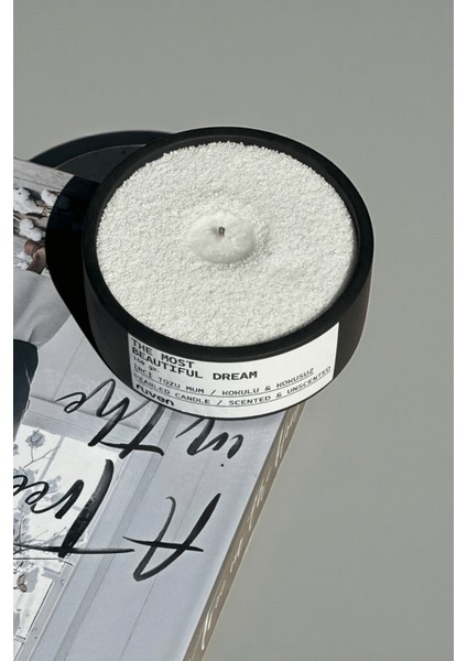 Dekoratif Beton Taş 'the Most Beautıful Dream' 150 gr Kokulu Inci Tozu Mum fırsatları