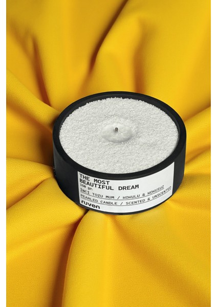 Dekoratif Beton Taş 'the Most Beautıful Dream' 150 gr Kokulu Inci Tozu Mum indirimleri