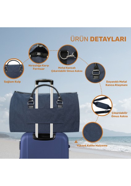 2’si 1 Arada Omuz Seyahat Çantası ve Elbise Çantası Katlanabilir, Ayakkabı Çantası, Çok Amaçlı Çanta fırsatları