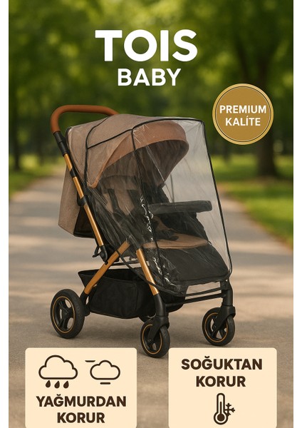 Lüks Bebek Arabası Yağmurluğu