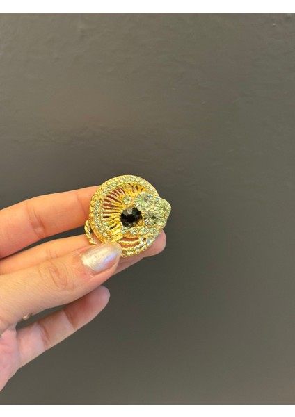 Zirkon Taş Işleme Broş Yaka Iğnesi Giyim Aksesuarı 4x3 cm fırsatları