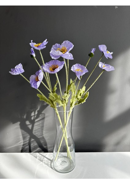 Yapay Çiçek 4lü Gelincik Dalı 60 cm Lila fırsatları
