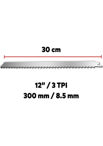 Tilki Kuyruğu Et Kemik Kesme Testeresi 5 Adet Çelik Bıçak Buz Kesme Bıçağı Ağzı Ucu 30 Cm. fiyatları