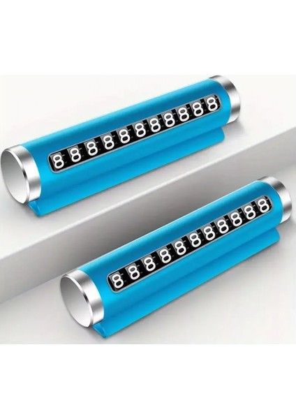 Telefon Numarası Plaka Silindiri Ayarı Renkli Metal Alüminyum Araba Geçici Park Kartı Evrensel Moda Oto Aksesuarları (4887) indirimleri