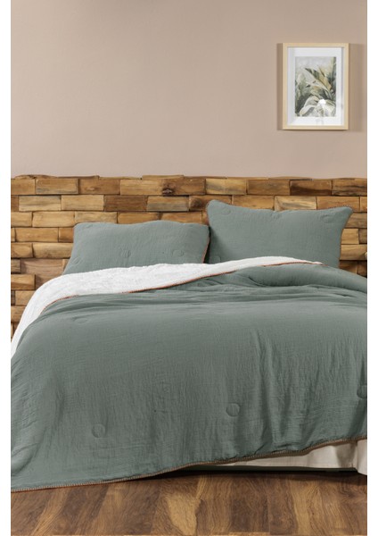Palermo Comfort Uyku Seti Çift Kişilik 3 Parça (220X240 Cm) Yeşil
