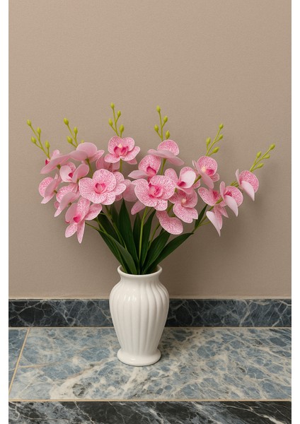 Yapay Çiçek Islak Orkide Demet 5 Dal 40 cm Pembe fiyatları