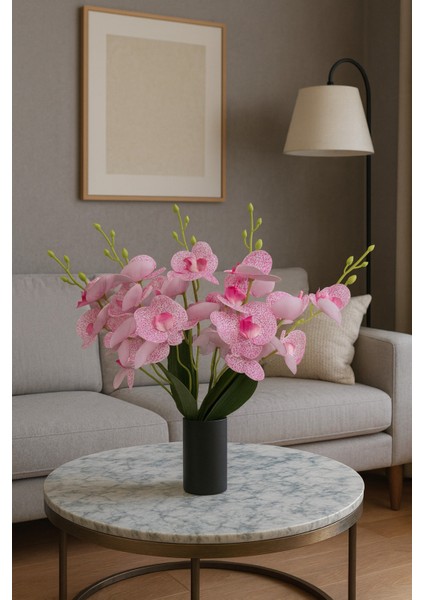 Yapay Çiçek Islak Orkide Demet 5 Dal 40 cm Pembe modelleri
