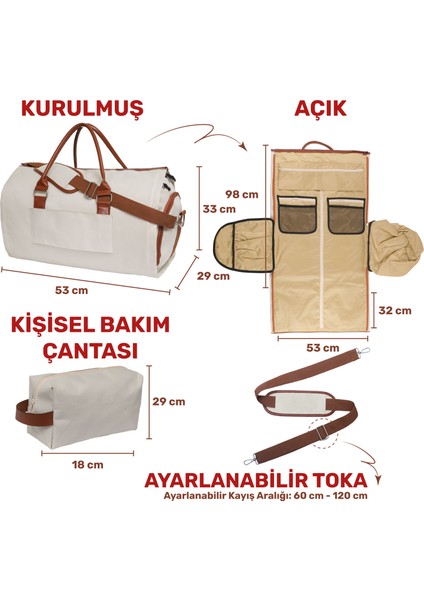 2’si 1 Arada Omuz Seyahat Çantası ve Elbise Çantası Katlanabilir, Ayakkabı Çantası, Çok Amaçlı Çanta indirimleri