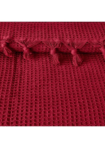 Soft Alora Tek Kişilik Yatak Örtüsü - Kırmızı - 160X230 cm fiyatları