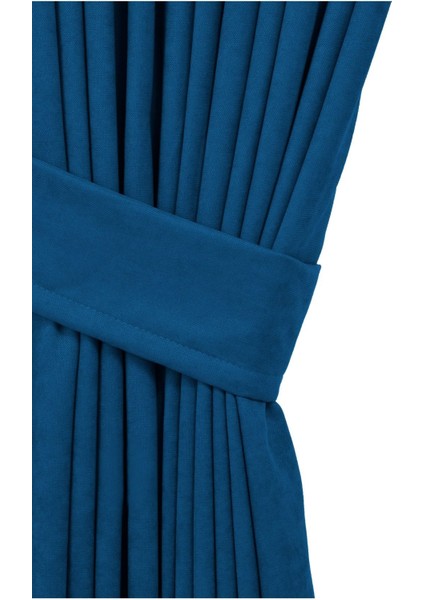 Petek Dokulu Kadife Dokuma Seyrek (1 x 2)Pileli Fon Perde (Lacivert) fiyatları