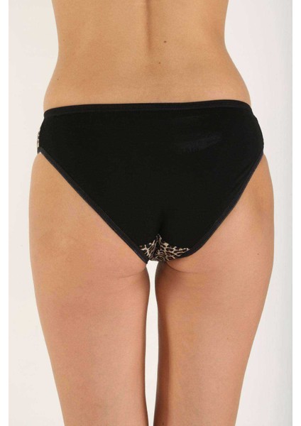 9 Adet Leopar Desenli Likralı Yumuşak Dokulu Kadın Slip Külot indirimleri