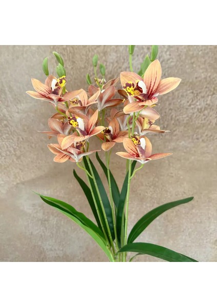 Yapay Çiçek Islak Dokulu Orkide 3 Dal 45 cm Pastel Renk modelleri