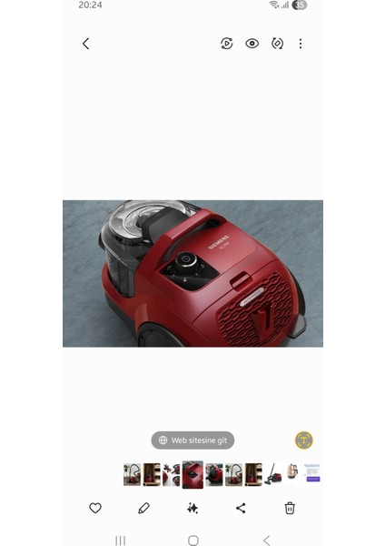 VSX21A300 IQ300 Toz Torbasız Süpürge Kırmızı