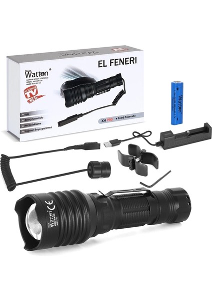 Tg-10 Şarjlı Profesyonel Av Feneri Wt-620