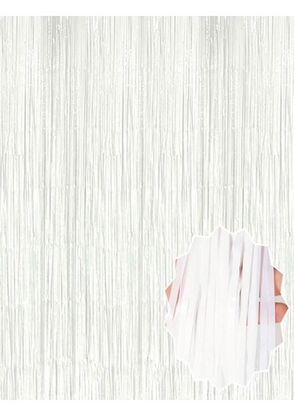 Resveq Soft Beyaz Renk Duvar ve Kapı Perdesi Ithal 100X200 cm