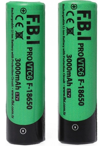 Vtc6 18650 3.7V 3000MAH 30A Li-Ion Şarjlı Pil + Pil Taşıma Kutusu 2'li Set