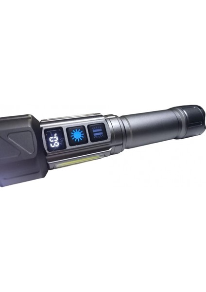 Gold-police Gp-282 Uzun Menzilli Güçlü Şarjlı 10000 Lümen El Feneri 11 Mod Çakar Işıklı Kırmızı-mavi-yeşil Led fırsatları