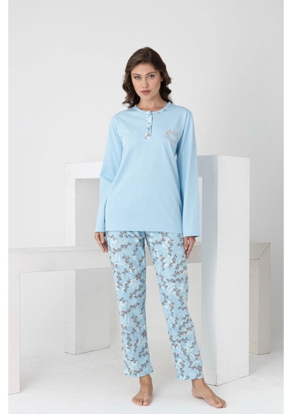 Desenli Kadın Pijama Takımı 3102 fiyatları