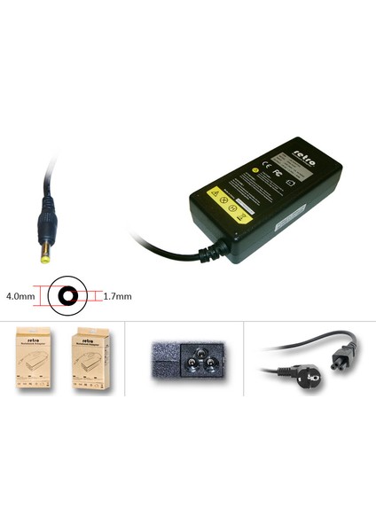 Hp Compaq Mini WE449AA, NA374AA Notebook Adaptör RNA-HC07