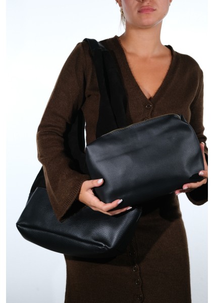 Avos Siyah Süet Hakiki Deri Kadın Omuz Çantası fiyatları