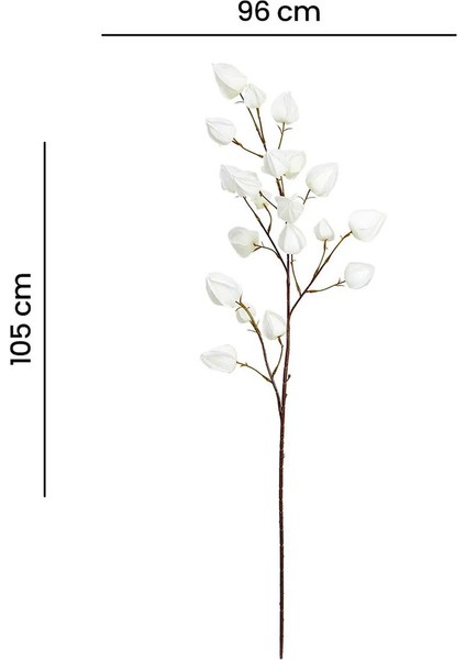Dekoratif Yapay Beyaz Çan Çiçeği - 100 cm fiyatları