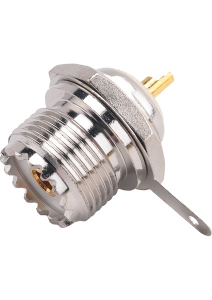 Uhf Dişi SO239 Jack Bulkhead Lehim Panel Montajı Rf Düz Konnektör, Gümüş (Yurt Dışından)