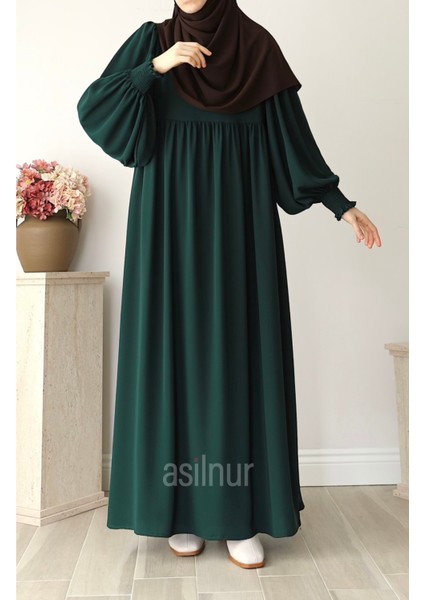 Rana Balon Kol Ferace Zümrüt Yeşili