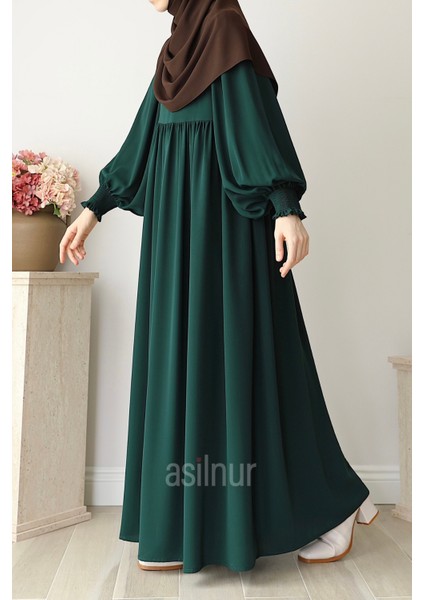 Rana Balon Kol Ferace Zümrüt Yeşili fırsatları